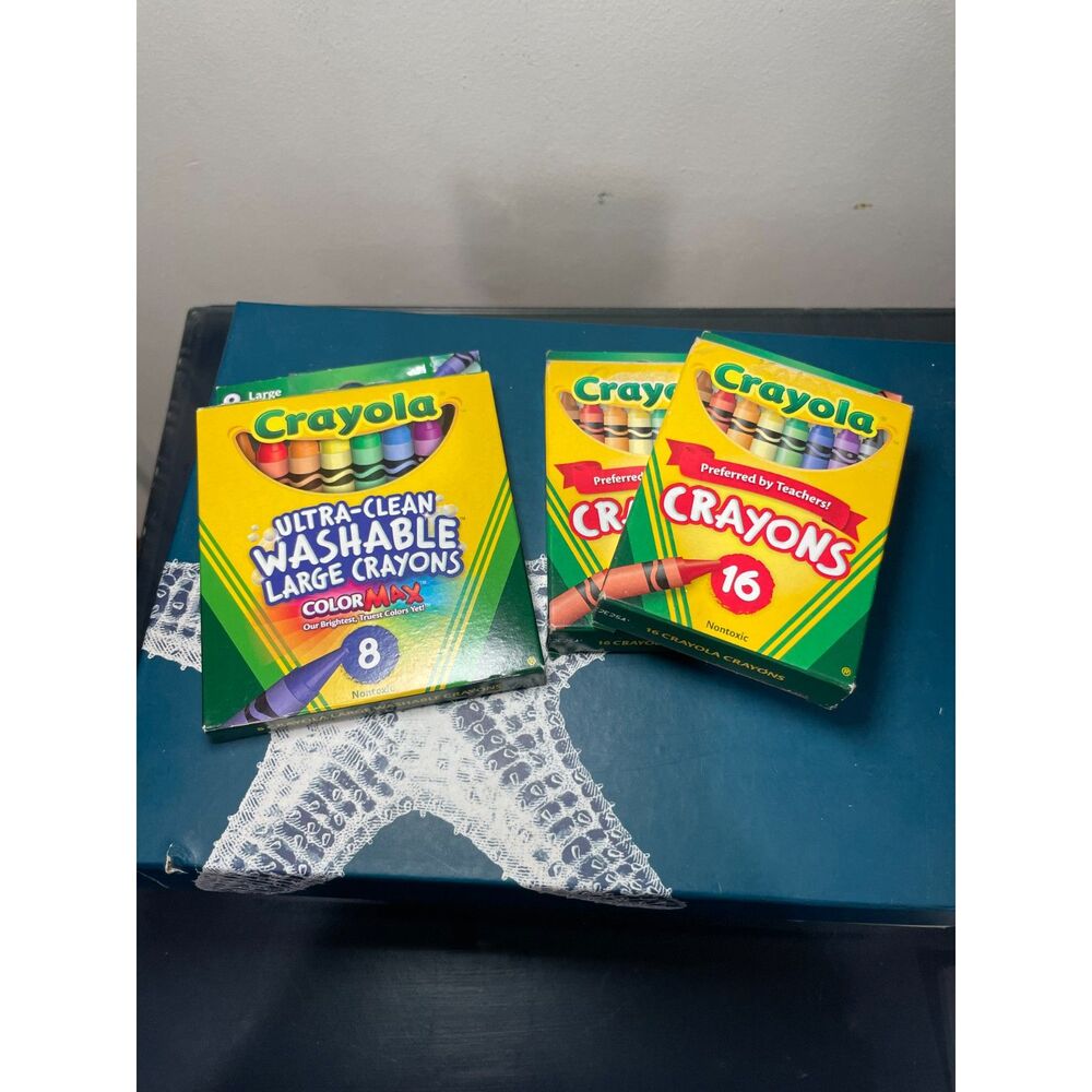 CRAYOLA Crayons - 3 BOXES - 2 from 2010 1 from 2014. OPEN‎ BOXES. Vintage UNISEX